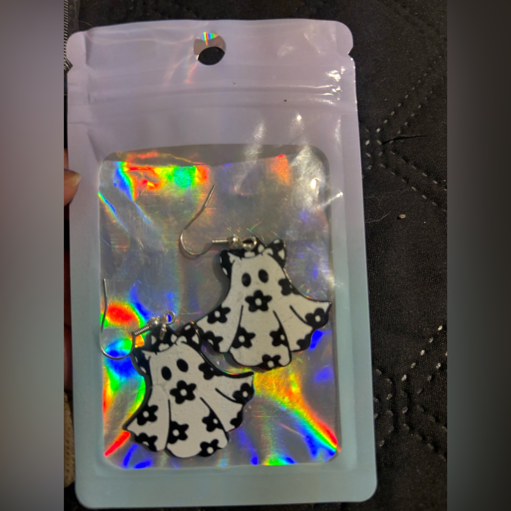 Halloween 👻 ghost FloralEarrings
